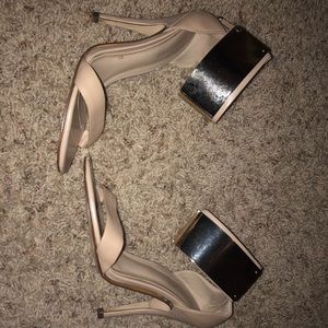 bebe beige heels